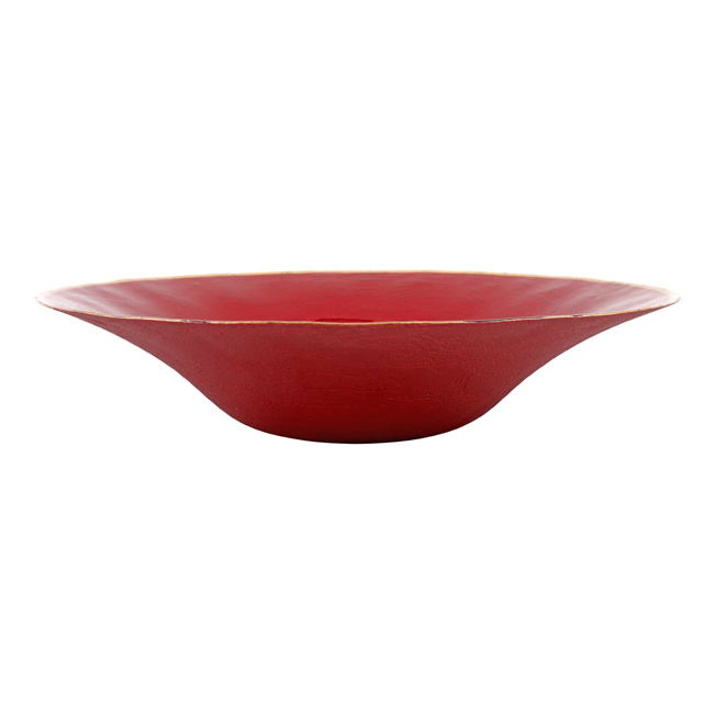 Product Vietri Metallic Glass Ruby Centerpiece