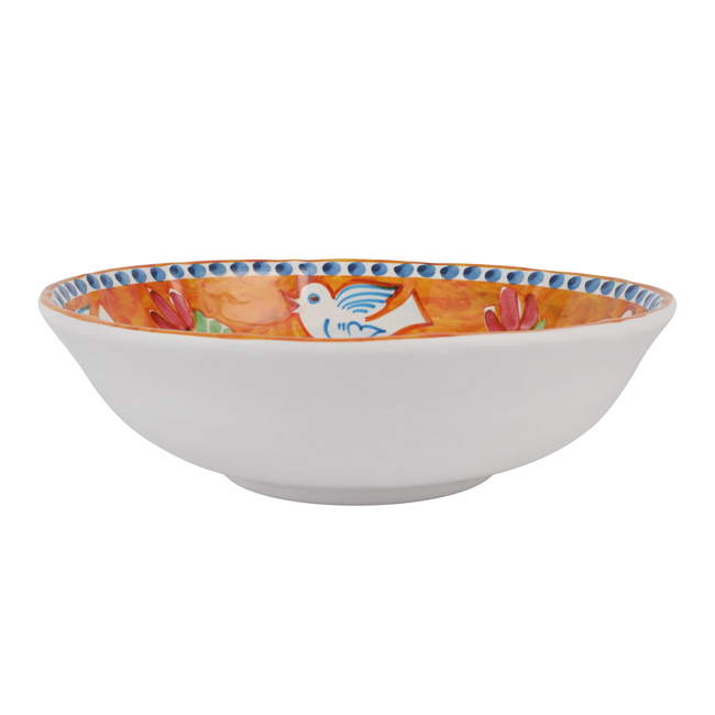 Vietri Campagna Melamine Serving Bowl | Uccello - side