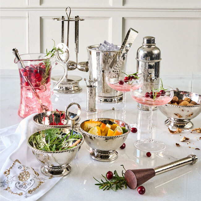 Juliska Graham Triple Cocktail Bowl with collection