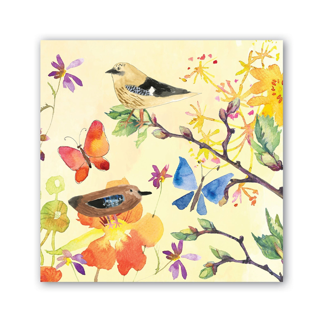 Michel Design Works Bees and Butterflies Luncheon Napkins