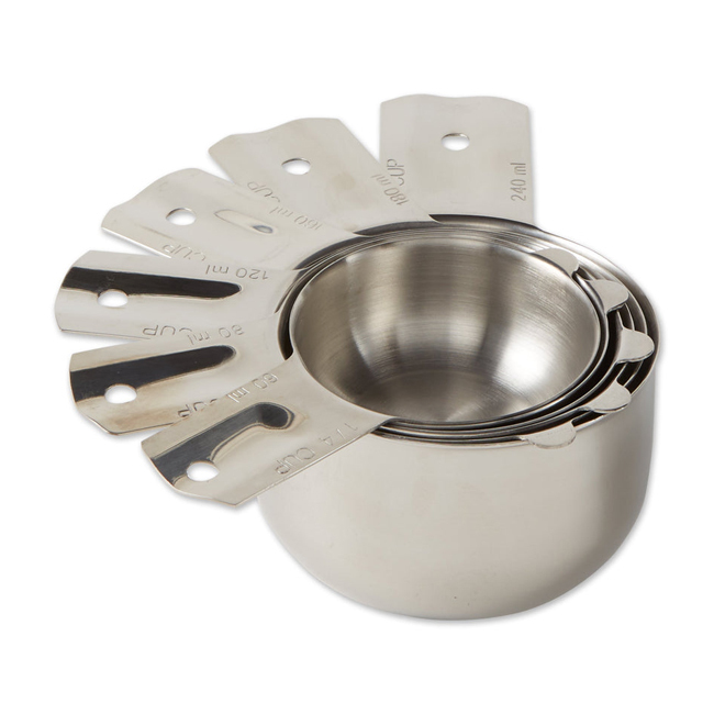 Product RSVP Stainless Steel Nesting Measuring Cup Set of 6