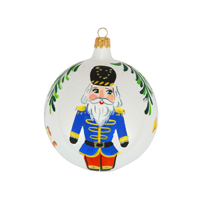 Product Vietri Nutcrackers Blue Nutcracker Ornament - Front