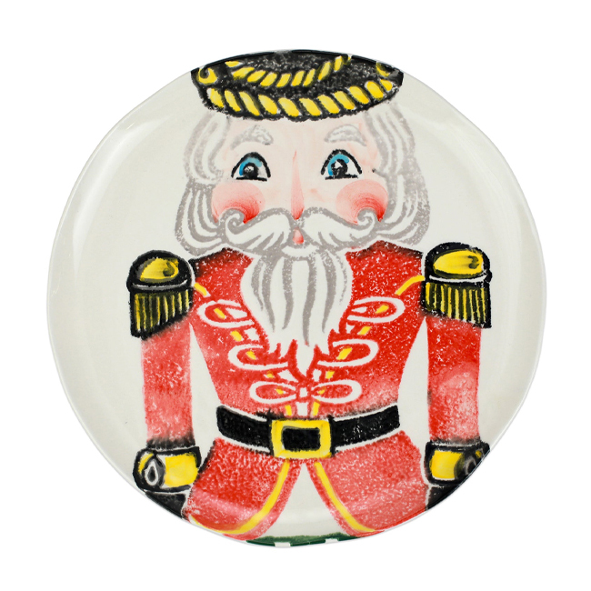 Vietri Nutcrackers Dinner Plate | Red