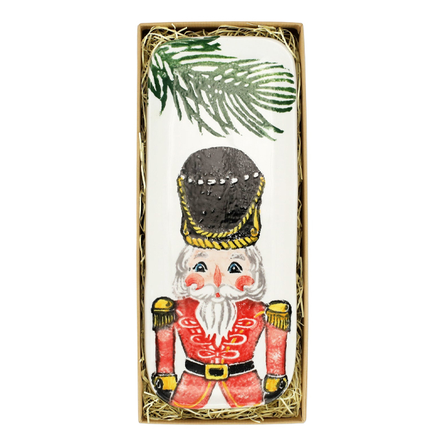 Vietri Nutcrackers Narrow Tray in presentation box