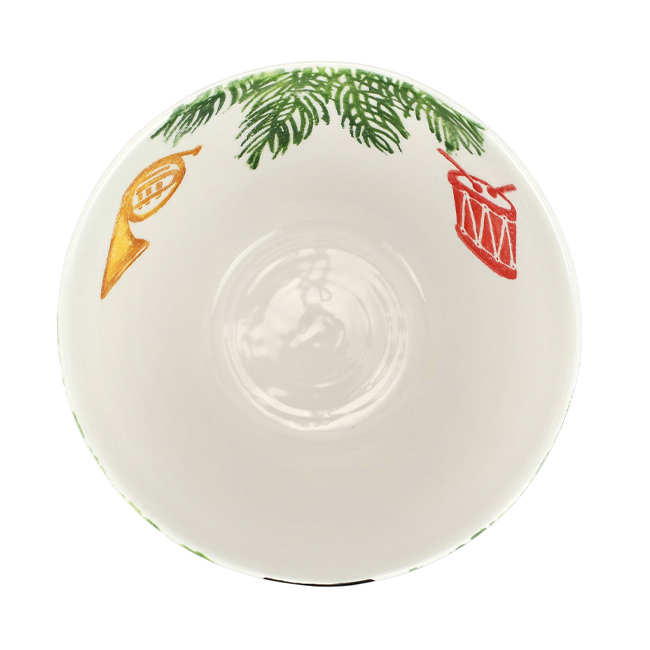 Vietri Nutcrackers Deep Serving Bowl - top