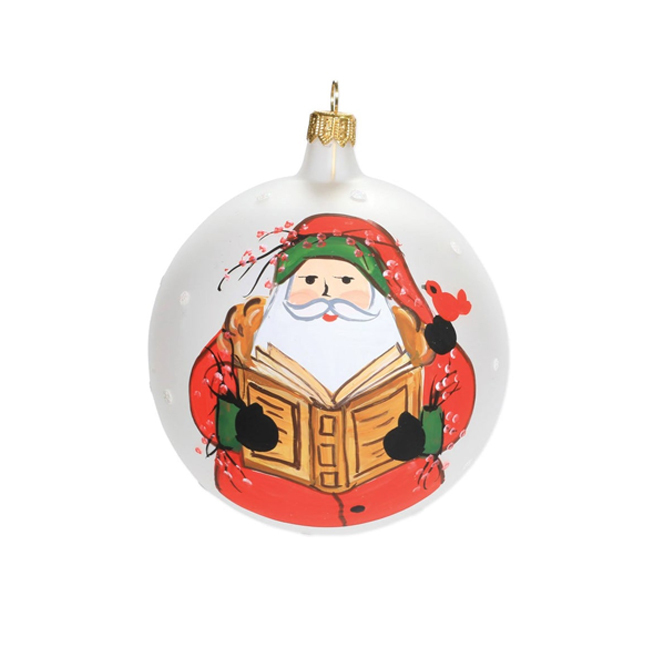 Product Vietri Old St. Nick Reading Ornament