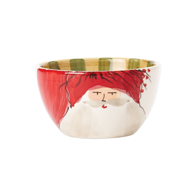 Vietri Old St. Nick Cereal Bowl | Red Hat