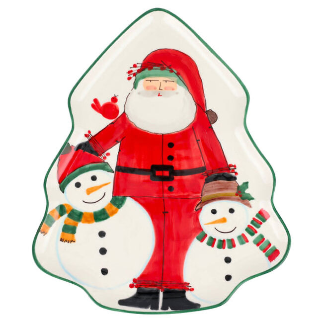 Product Vietri Old St. Nick 2024 Limited Edition Figural Tree Platter