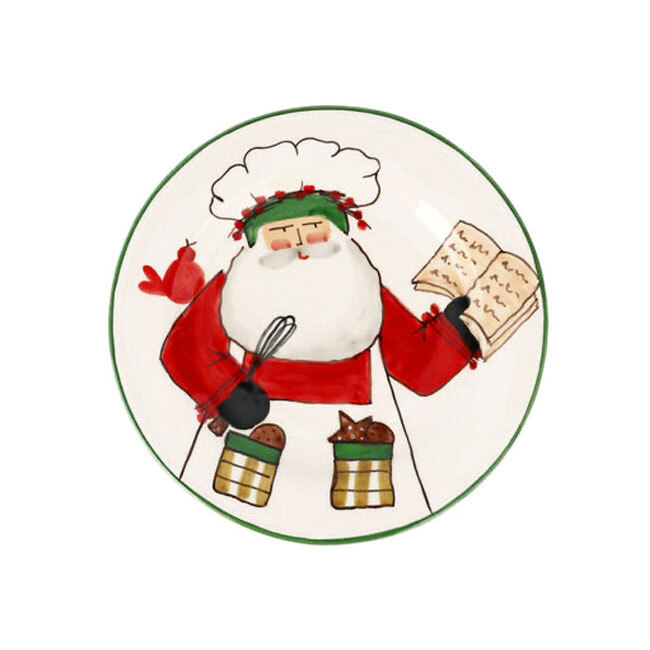 Product Vietri Old St. Nick 2025 Limited Edition Salad Plate