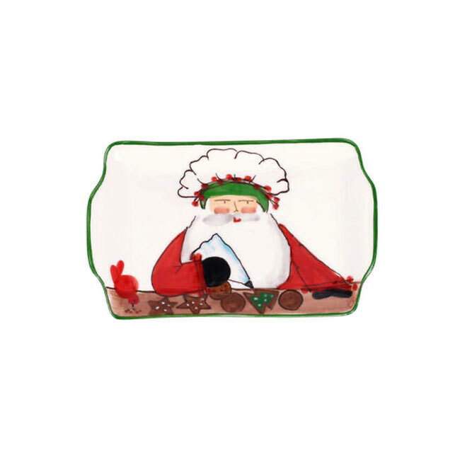 Product Vietri Old St. Nick 2025 Limited Edition Rectangular Plate