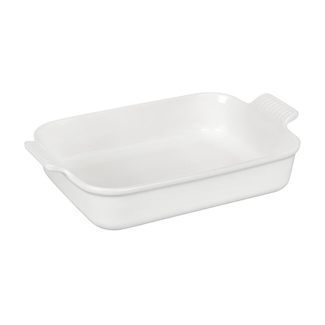 Le Creuset Heritage 4 Qt. Rectangular Baking Dish | White