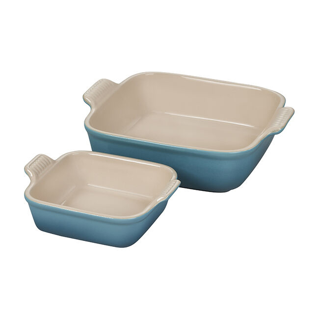 Le Creuset Square Baking Dishes | Set of 2 | Caribbean