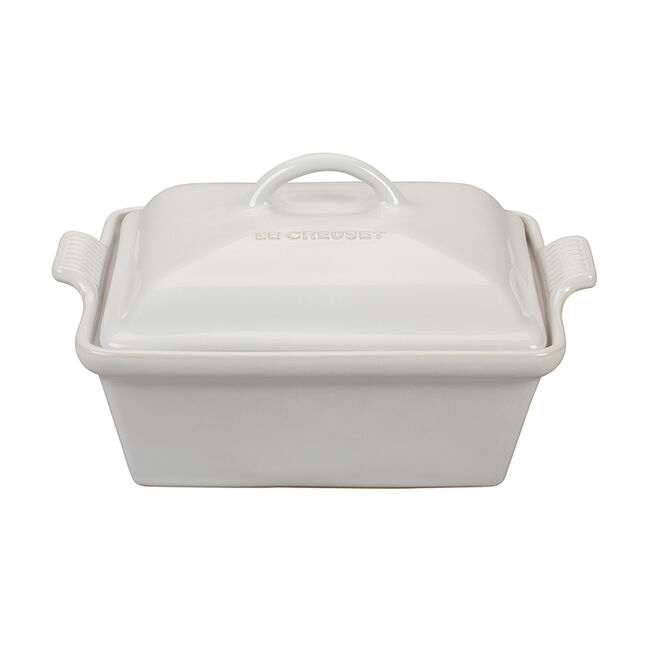 Le Creuset Heritage 2.5 Qt. Square Casserole - White