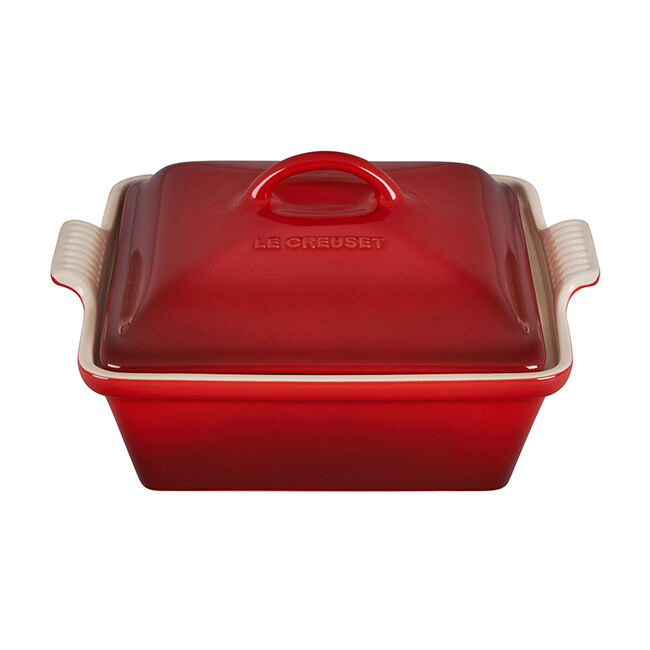 Le Creuset Heritage 2.5 Qt. Square Casserole - Cerise