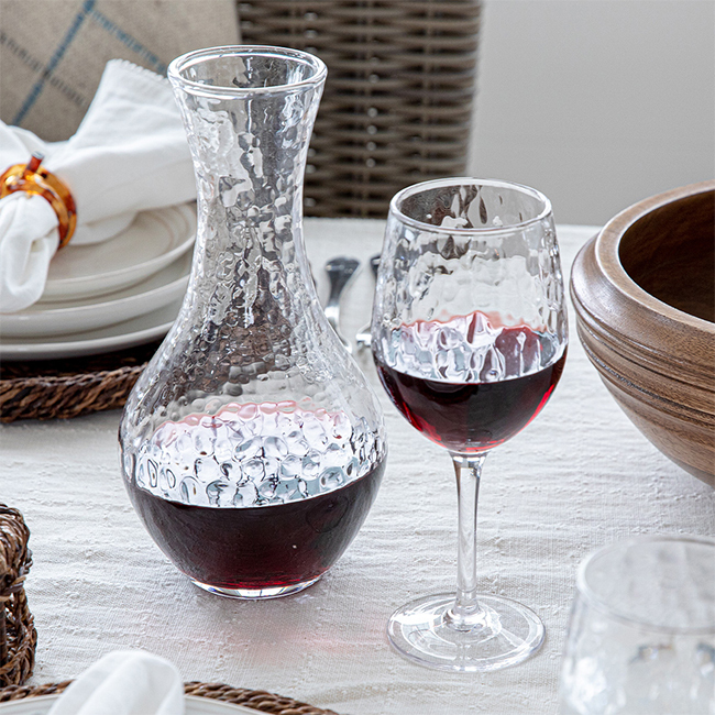 Juliska Puro Red Wine Glass with carafe