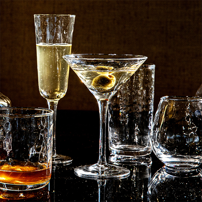 Juliska Puro Martini Glass | Clear with other glassware