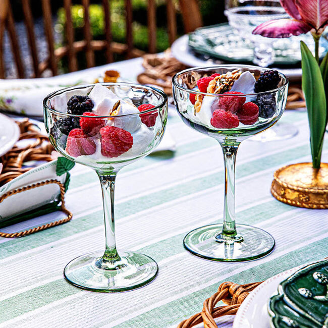 Juliska Puro Cocktail Coupe Glass Set/2 | Basil