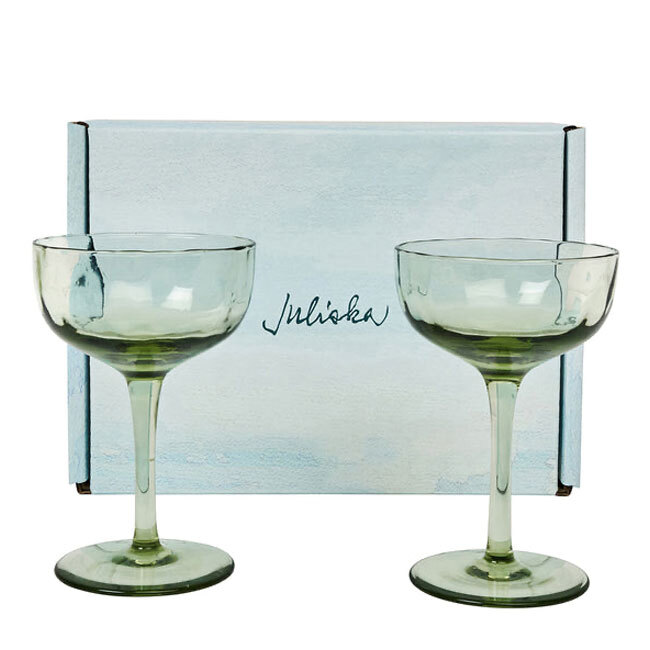 Juliska Puro Cocktail Coupe Glass Set/2 | Basil