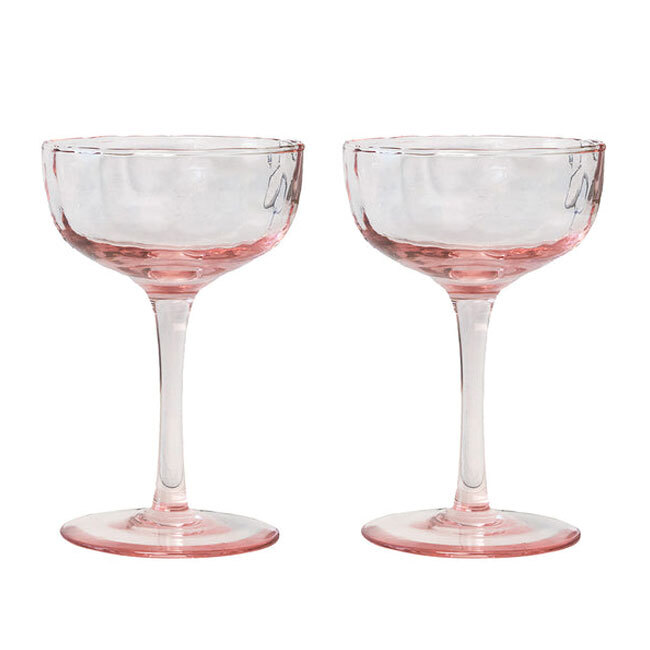 Product Juliska Puro Cocktail Coupe Glass Set/2 | Blush
