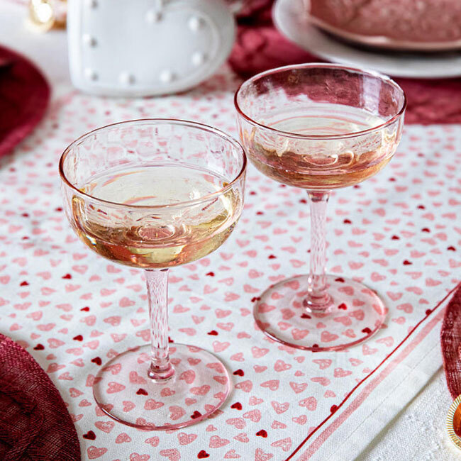 Juliska Puro Cocktail Coupe Glass Set/2 | Blush