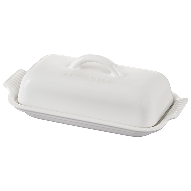  Le Creuset Heritage Butter Dish | White