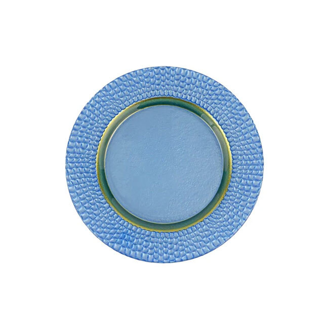 Product Vietri Pelli Glass Salad Plate | Blue