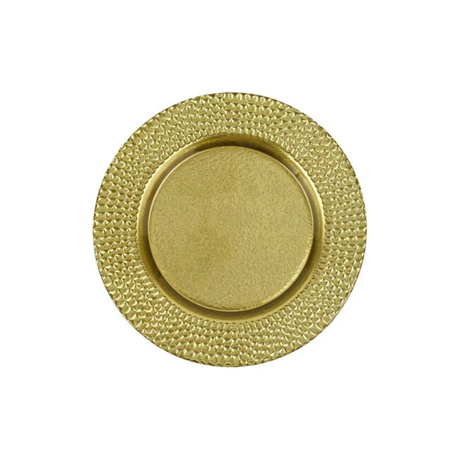 Product Vietri Pelli Glass Salad Plate | Gold