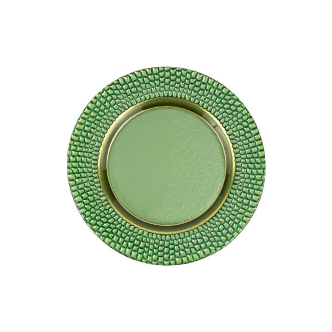 Product Vietri Pelli Glass Salad Plate | Green