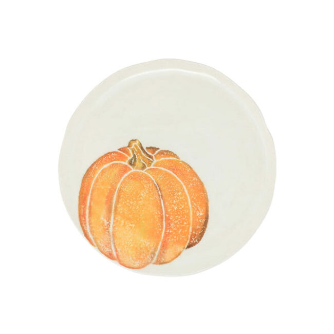 Product Vietri Pumpkins Salad Plate - Orange Small Pumpkin