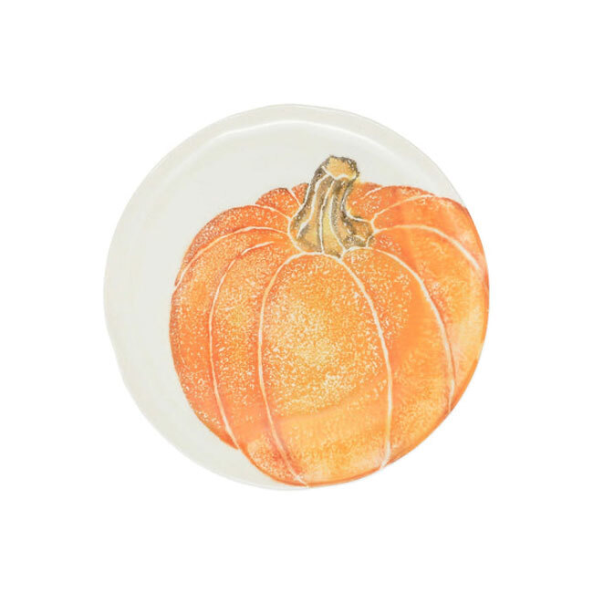 Product Vietri Pumpkins Salad Plate - Orange Medium Pumpkin