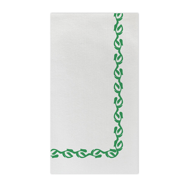 Vietri Papersoft Napkins Florentine Green Guest Towels