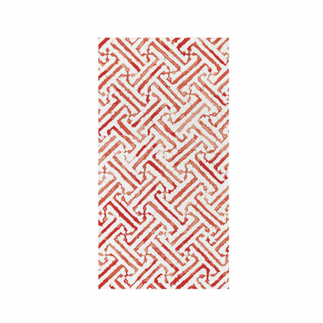 Product Papersoft Napkins Greek Key Red Guest Napkins (Pack of 20)