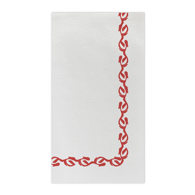 Vietri Papersoft Napkins Florentine Red Guest Towels