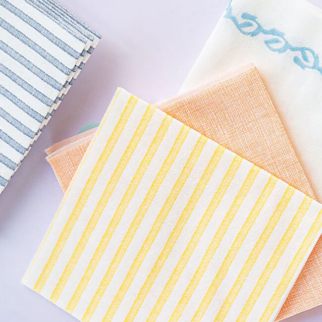 Vietri Papersoft Napkins Easy Cocktail Napkins | Salmon