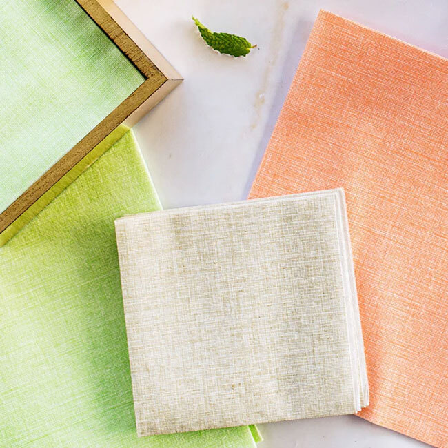 Vietri Papersoft Napkins Easy Cocktail Napkins | Taupe
