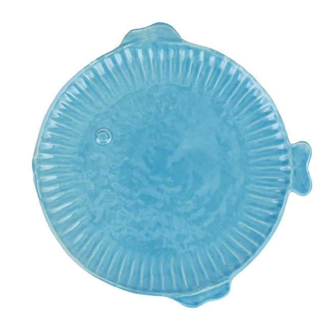 Vietri Pesce Serena Dinner Plate | Aqua