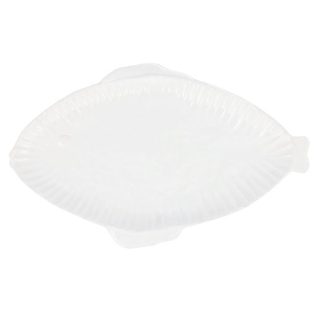 Vietri Pesce Serena Large Oval Platter | White