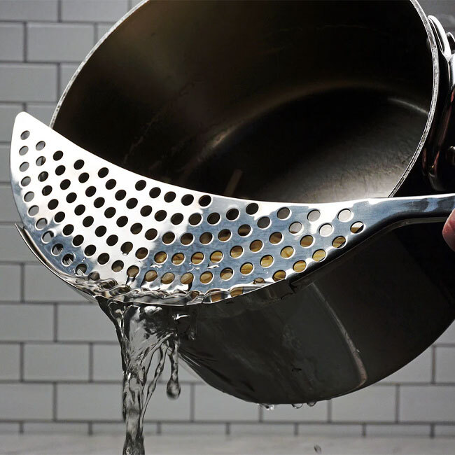 RSVP International Endurance® Pierced Crescent Pot Strainer