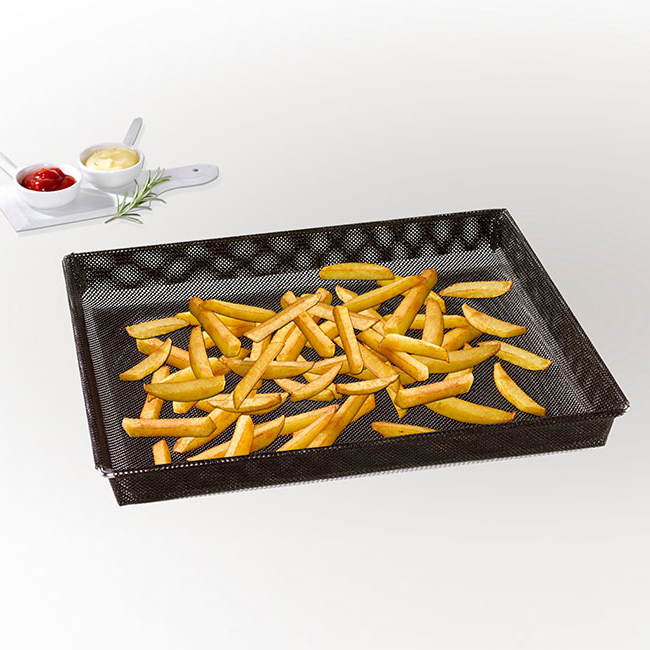 NoStik Oven Crisper Basket | Large - Black