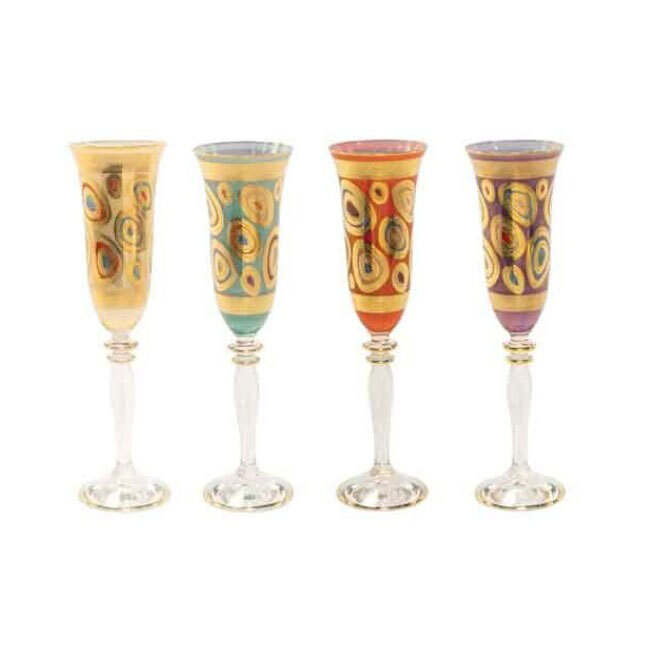 Product Vietri Regalia Champagne Flute - All four colors
