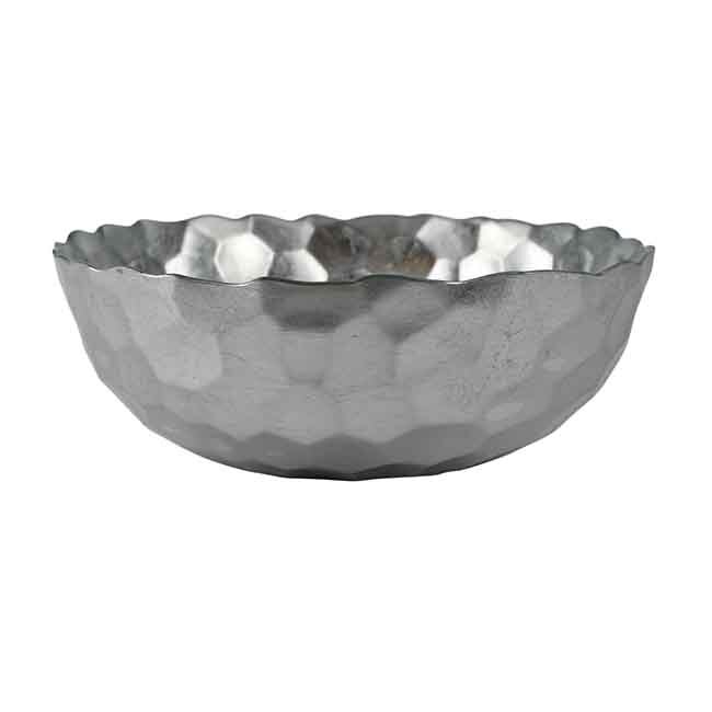 Vietri Rufolo Glass Platinum Honeycomb Large Bowl