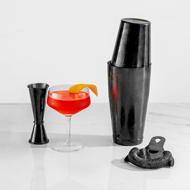 A Bar Above Black Cocktail Shaker Set (4-Piece)