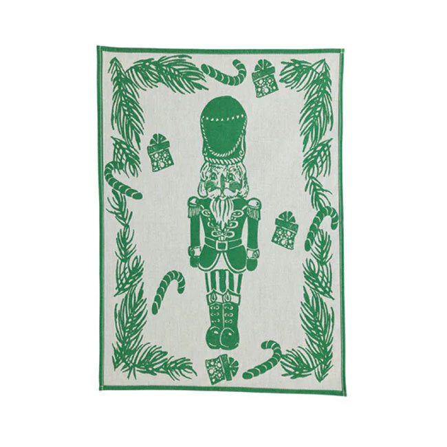 Product Vietri Strofinaccio Nutcracker Dish Towel | Green