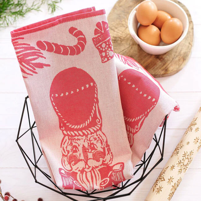 Vietri Strofinaccio Nutcracker Dish Towel | Red