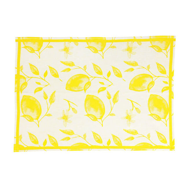 Product Vietri Strofinaccio Lemons Dish Towel | Yellow