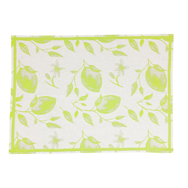 Product Vietri Strofinaccio Lemons Dish Towel | Green