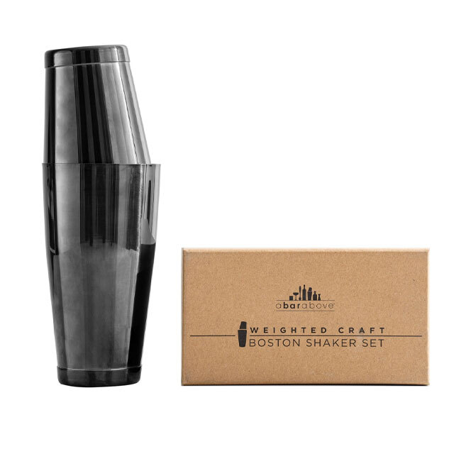 Product A Bar Above Black Boston Shaker