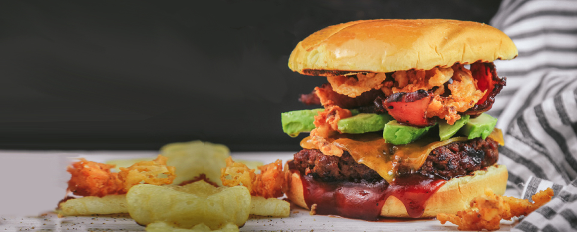 BBQ Burgers with Crispy Onions
