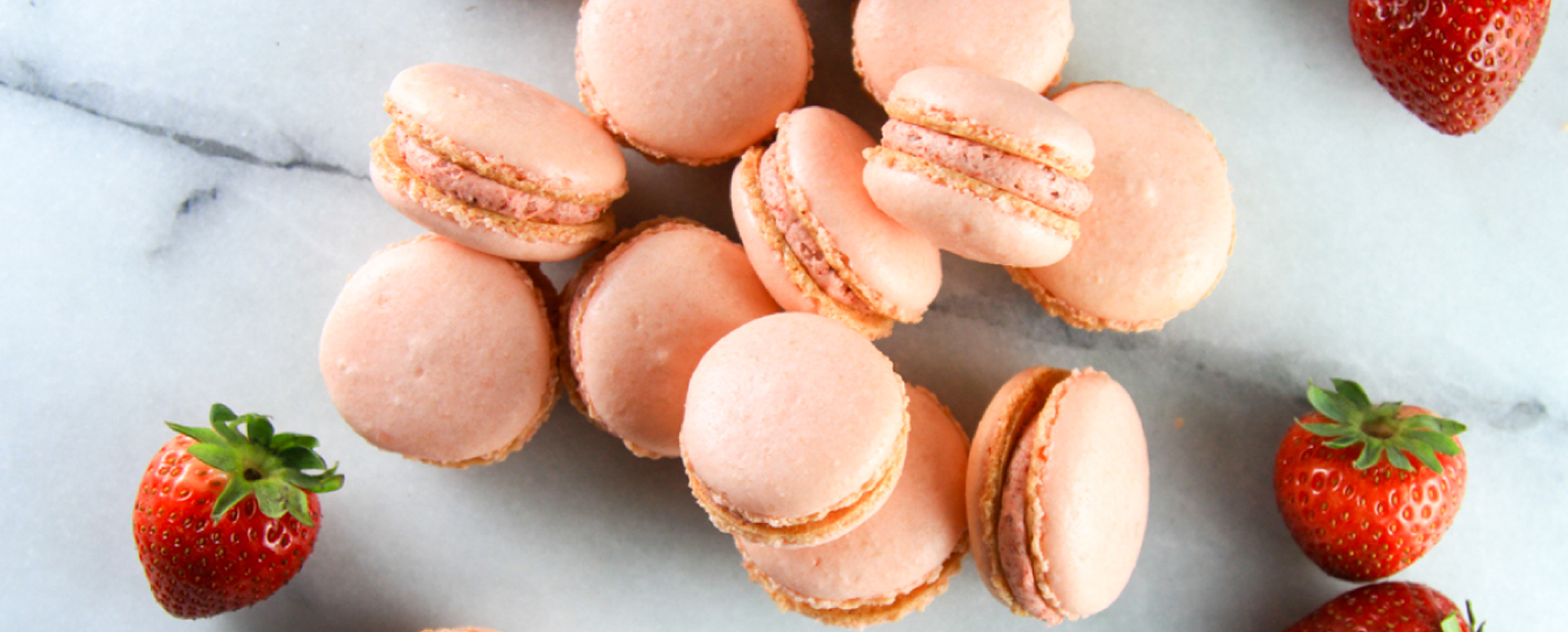 Strawberry Macarons