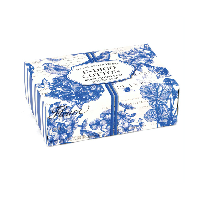 Michel Design Works Indigo Cotton Boxed Single Bar Soap